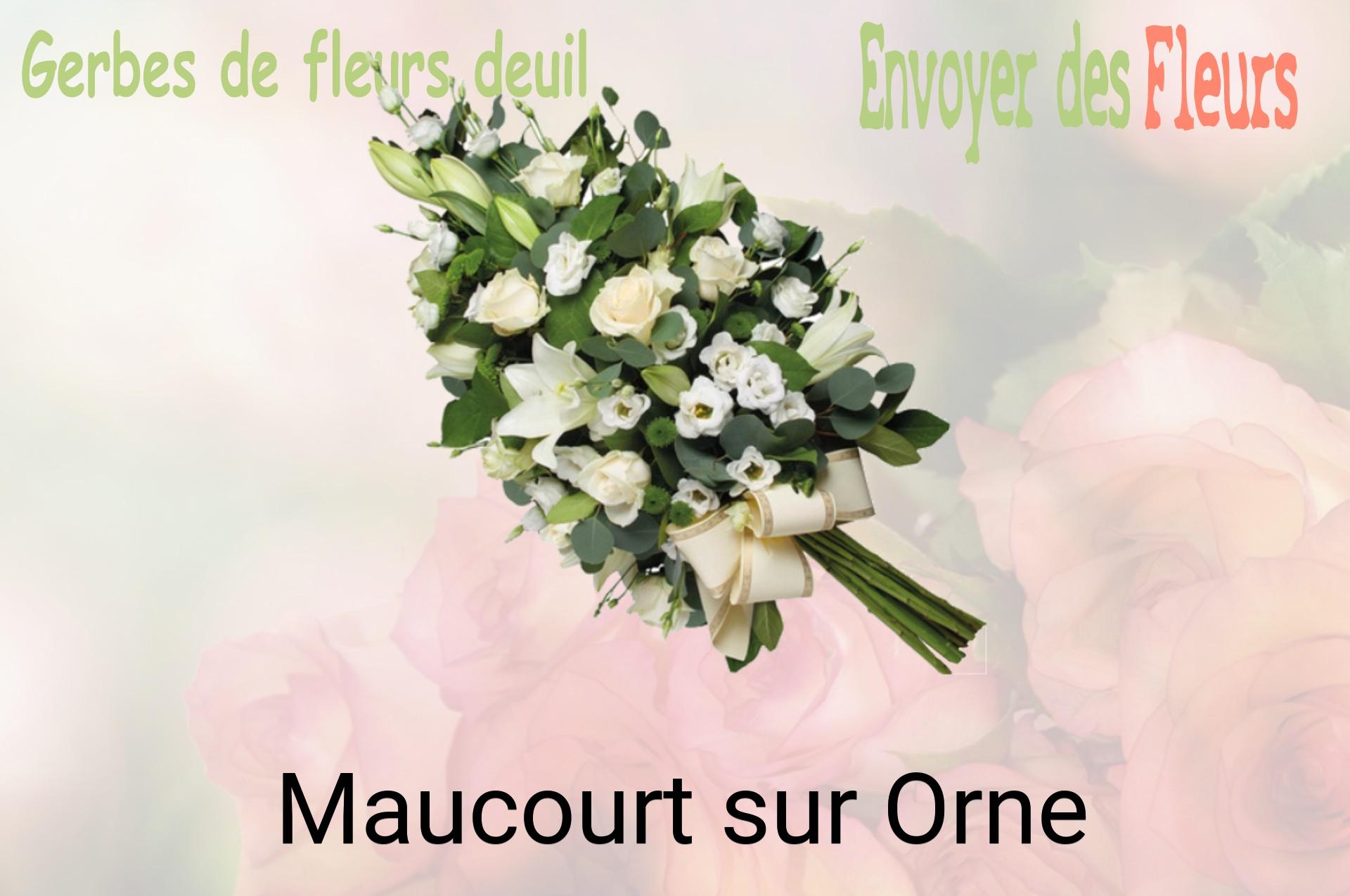Gerbe de fleurs de deuil livrée à Maucourt-sur-Orne